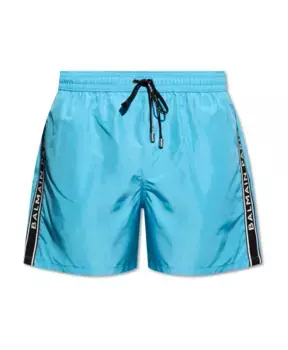 Плавки Шорты с логотипом Balmain, синий