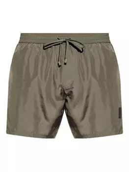 Плавки-шорты с логотипом Balmain, зеленый