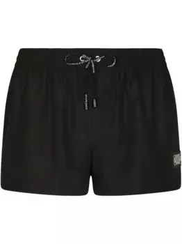 Плавки-шорты с логотипом DOLCE & GABBANA, черный