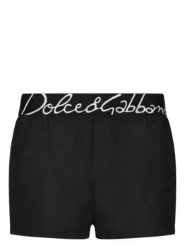 Плавки-шорты с логотипом DOLCE & GABBANA, черный