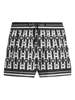 Плавки-шорты с логотипом DOLCE & GABBANA, черный