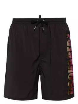 Плавки-шорты с логотипом Dsquared2, черный
