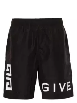 Плавки-шорты с логотипом Givenchy, черный