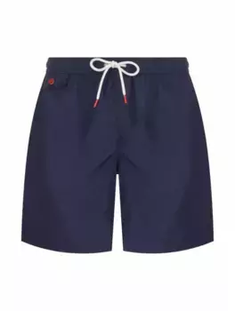 Плавки-шорты с логотипом Kiton, тёмно-синий