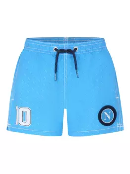 Плавки-шорты с логотипом MC2 Saint Barth Kids, синий