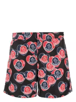 Плавки-шорты с логотипом MONCLER, черный