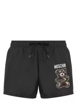Плавки-шорты с логотипом Moschino, черный
