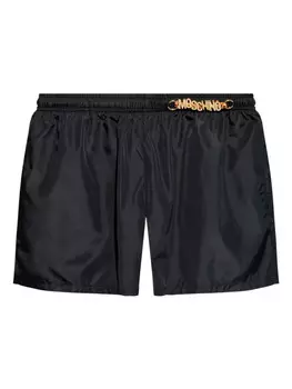 Плавки-шорты с логотипом Moschino, черный