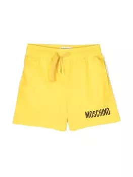 Плавки-шорты с логотипом Moschino Kids, желтый
