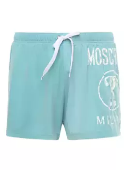 Плавки-шорты с логотипом Moschino, синий
