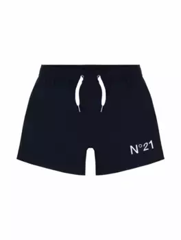 Плавки-шорты с логотипом N°21, тёмно-синий