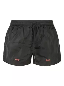 Плавки-шорты с логотипом Off-White, черный
