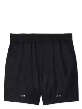 Плавки-шорты с логотипом OFF-WHITE, черный
