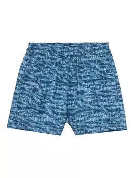 Плавки-шорты с логотипом Roberto Cavalli Junior, синий