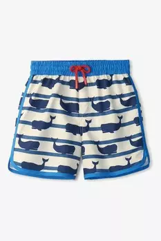 Плавки-Шорты с морским принтом и китами Hatley, бежевый