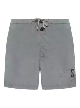 Плавки-шорты с нашивкой-логотипом Compass Stone Island, серый