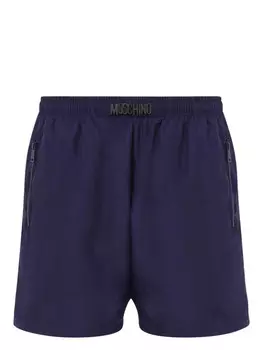 Плавки-шорты с нашивкой-логотипом Moschino, синий