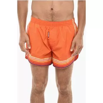 Плавки-шорты с полосатым принтом Dsquared2, Orange