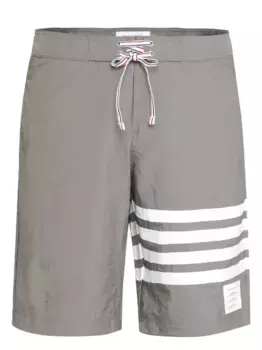 Плавки-шорты с полосками 4-Bar THOM BROWNE, серый