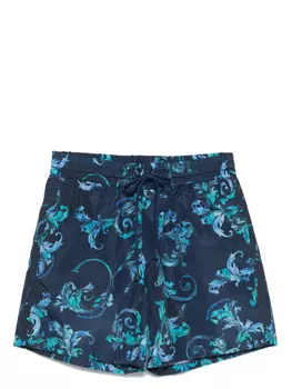 Плавки-шорты с принтом Barocco Versace Jeans Couture, синий