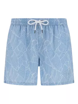 Плавки-шорты с принтом Boggi Milano, синий