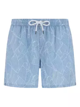 Плавки-шорты с принтом Boggi Milano, синий