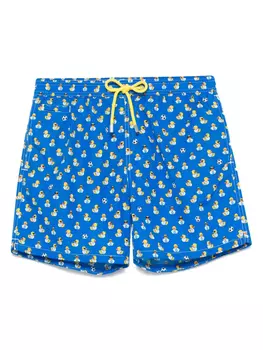 Плавки-шорты с принтом Ducky Napoli Shades из коллаборации с S.S.C. Napoli MC2 Saint Barth, синий