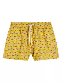 Плавки-шорты с принтом из коллаборации с Pelo Foundation Sundek, желтый