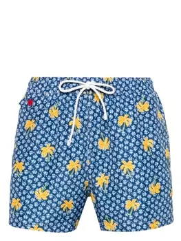 Плавки-шорты с принтом Kiton, синий