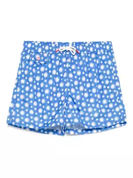 Плавки-шорты с принтом Kiton, синий