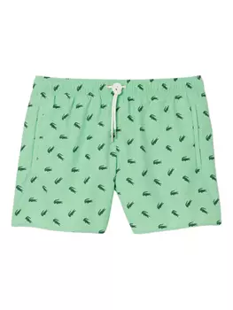 Плавки-шорты с принтом Lacoste, зеленый