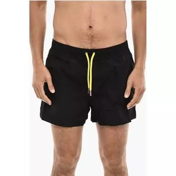 Плавки-шорты с принтом PACMAN и завязками Dsquared2, Black
