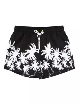 Плавки-шорты с принтом пальм Sundek, черный