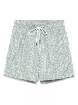 Плавки-шорты с принтом пейсли Barba, зеленый