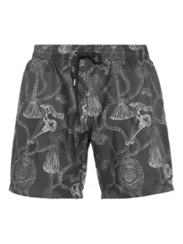 Плавки-шорты с принтом Philipp Plein, черный