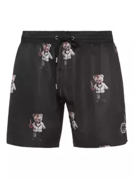 Плавки-шорты с принтом Philipp Plein, черный