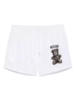 Плавки-шорты с принтом Teddy Bear Moschino, белый
