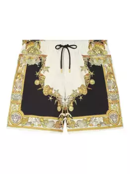 Плавки-шорты с принтом VERSACE, белый