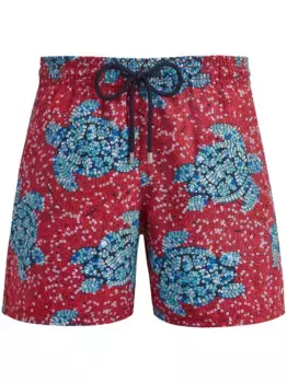 Плавки-шорты с принтом Vilebrequin, красный
