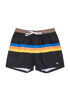 Плавки-Шорты с завязками и карманами Quiksilver, черный