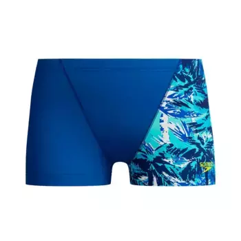 Плавки-шорты Speedo Boys' Digital Allover V-Cut Aquashort, синий