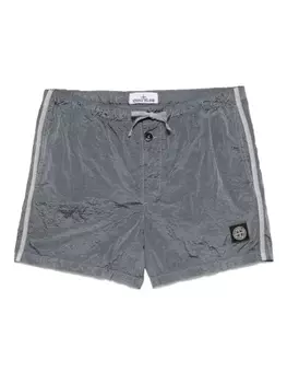 Плавки-шорты Stone Island Compass-patch, серый