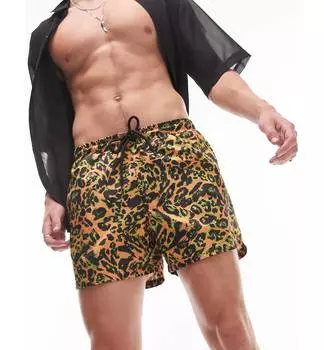 плавки-шорты Topman с ярким животным принтом