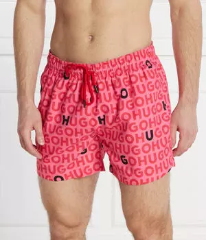 Плавки-Шорты Turtle Regular Fit Hugo Bodywear, розовый