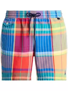 Плавки-шорты в клетку Polo Ralph Lauren, синий