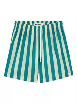 Плавки-шорты в полоску Sunnei, зеленый
