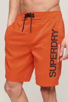 Плавки-шорты в спортивном стиле Superdry, оранжевый