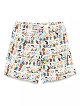 Плавки-шорты X Peanuts Jean MC2 Saint Barth Kids, белый