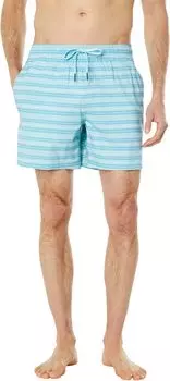 Плавки Southern Tide 6" Carmel Stripe Swim Trunks, цвет Ocean Teal