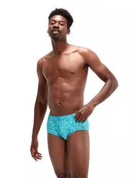 Плавки Speedo 13.5CM CLUB TRAINING ALLOVER BRIEF, синий